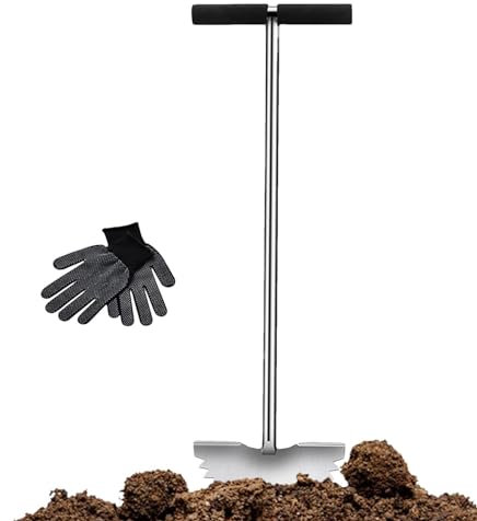 Pala da prato manuale in acciaio inox, con piede extra largo, tagliabordi manuale per marciapiedi con morbido cuscino, pala per bordi a mezza luna, bordi frastagliati per bordi aiuole da giardino
