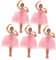 Alipis Boîte De 5 Pièces Accessoires de boîte à Musique Music Box Boite Musicale décoration de Pot de Plante poupée Danseuse décor d'étagère décor rétro Figurine poupée Princesse Fille