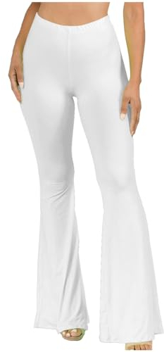 Flare Leggings | High Waisted Yoga Pants for Women | Tummy Control | Palazzo Pants | Buttery Soft | Bell Bottom Pants Stretchy Wide Leg Palazzo Lounge Pants Casual Comfy High Waist Palazzo Pants
