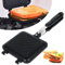 Camping Toastie Maker Double-Sided, Handheld Toasted Sandwich Pan Non Stick Stovetop, Camping Toaster for Gas Stove Sandwich Baking Pan for Home Outdoors Camping (Black)