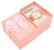 Topyond Uhren-Aufbewahrungsbox, Leder-Uhrengehäuse mit Schleife, eleganter Uhrenhalter mit Kissen, Einzeluhr-Vitrine, Uhren-Geschenkbox für Damen, Jahrestag, Geburtstag (Rosa)