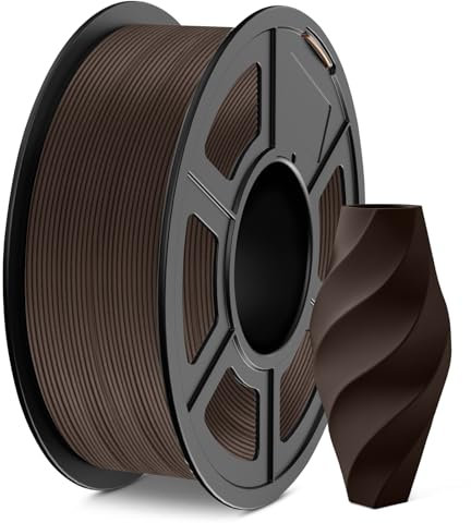 JAYO PLA Holz Filament 1,75 mm Walnussholz, Echtes Holz PLA 3D Drucker Filament, Holzstruktur, mit 15% Holzfasern, 1,1 kg Spule, Maßgenauigkeit +/- 0,02 mm