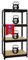 PROREGAL Schwerlastregal Dino 180x90x60cm Fachlast 600kg Schwarz, Garagenregal, Lagerregal, Steckregal, Kellerregal