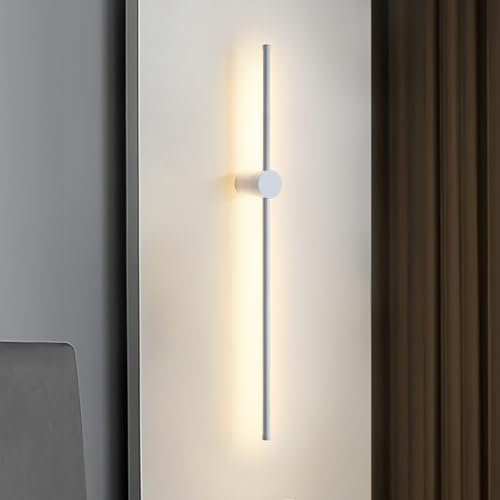 ZMH Wandleuchte Innen Wandlampe LED - 60CM Weiß Flurlampe Modern Design Treppenhauslampe Warmweiß 3000K Schwenkbar Wandbeleuchtung für Flur Treppenhaus Schlafzimmer Wohnzimmer Kinderzimmer