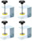 sourcing map 4 Pcs Drawer Front Installation Clamps, 2.5mm Cabinets Hardware Jig Cold-Rolled Steel Drawer Fixing Clip Cabinets Installation Tools for Household Tables Desks Mount, Silver