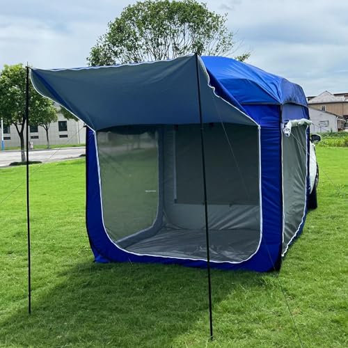 Miuxe Car Tent, Pop-Up Tailgate Shelter with 3-Side Awning, Portable Changing Room, SUV, Van, Truck, Camping, Shade, Privacy