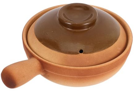 Alipis Clay Casserole for Rice Soup Stew Asian Cookware Clay Baking Pot for Oven Traditional Chinese for Family Gatherings