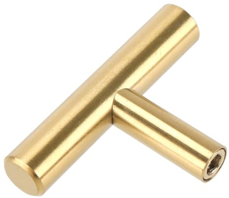 JIAYUET Tiradores de latón para cajones de cocina, 50 mm x 32 mm, paquete de 24 unidades