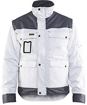 Blakläder 486519001094 x L Jacke Maler Größe XL Weiß/Grau