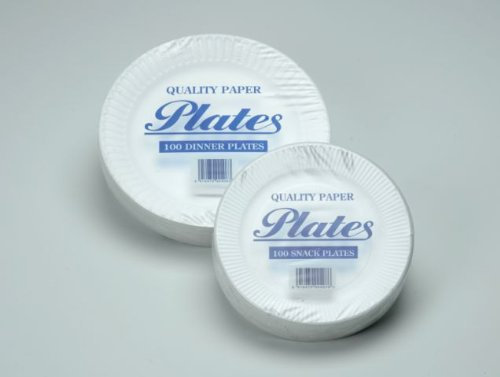 Paper plates 15cm, 6 Pack of 100