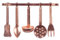Accessorio da Cucina in Miniatura Casa Bambole Rame Sospesi Utensili & Cremagliera 5055