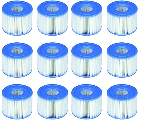 Intex 29001E B00PUZW3N2 PureSpa Typ S1 Easy Set Pool Kartuschen (12 Filter) | 2, 1 Pack, blau