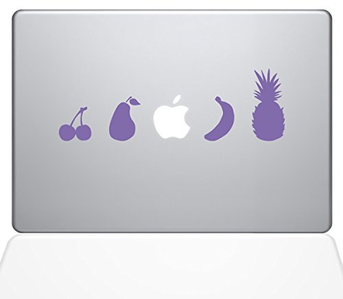 The Decal Guru 1336-mac-13 a-bg Fruit Lineup in vinile adesivo viola Lavender 13 Macbook Air