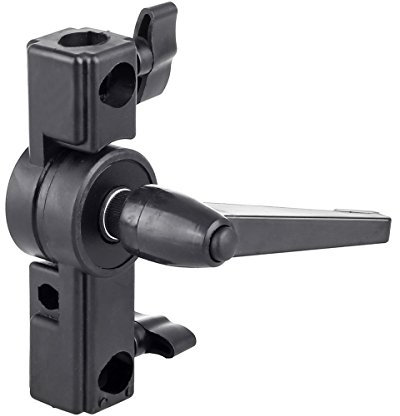 ayex Multi-Neiger für Lampenstative Softboxen Reflexschirme mit 3-Wege-Spigot und Schirmhalter GP-25