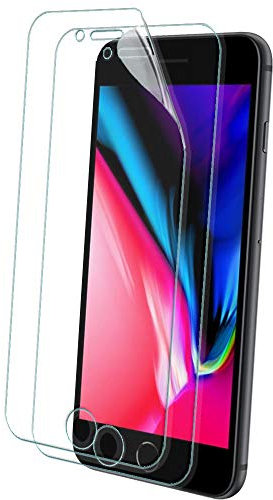 TECHGEAR [2 Pack] Screen Protectors to fit iPhone SE 5G 2022/2020, iPhone 8, iPhone 7 4.7 [ghostSHIELD Edition] Genuine Reinforced Flexible TPU Screen Protector Guard Covers with Full Coverage