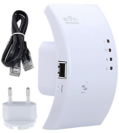 Multifunktions-300 Mbps WiFi Extender Signal Booster/Repeater/Router/AP mit WPS (EU Plug) Wireless Signal Booster/WiFi-Zugangspunkt mit hoher Leistung (einschließlich EIN Absehen) weiß
