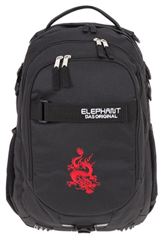 ELEPHANT Schulrucksack Hero Signature Rucksack Motiv 12645 (Dragon Schwarz)