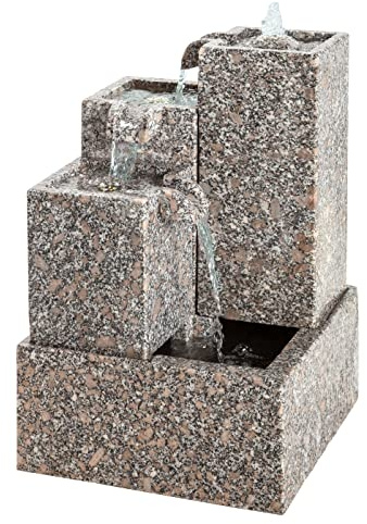 Dehner Gartenbrunnen Cascada, grau, ca. 65 x 43 x 43 cm