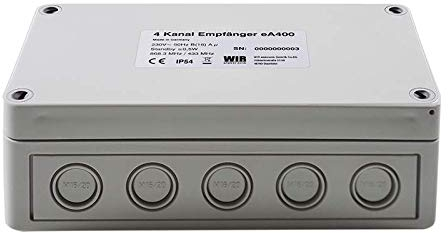 WIR elektronik Funkempfänger eAKTOR eA400 Universeller 4 Kanal Funkempfänger inkl. Fernbedienung
