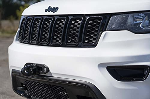Rough Country Befestigungsplatte für versteckte Winde (passt) 2014-2019 Jeep Grand Cherokee WK2 | OE Stoßstange Winde Befestigungsset | 10602