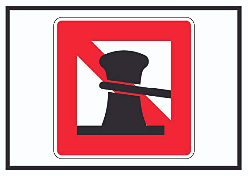 HB-Druck Anlegen verboten Symbol Schild A5 (148x210mm)