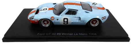OPO 10 - Ford GT40 Gulf #9 Sieger Le Mans 1968 – Rodriguez-Bianchi – Spark 1/43 für Hachette Japan (04)