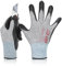 DEX FIT Level 2 Schnittschutzhandschuhe CR533; Fester, Rutschfester Griff, Dünn und Leicht, Langlebig und mit Schaumstoff Beschichtet, Extrem Weich, 3D-Komfort-Passform, Waschbar; Grau L (9) 1 Paar