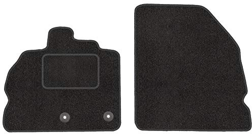 Fußmatten mit Clips 2er Set für Renault Scenic 3 III 2009-2016 Velours Automatten