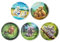 ergobag Klettie Set Motivwelt Themenwelt Klettflächen Sammelspaß Individualisierung Zoobabies - Bunt