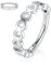 hengkaixuan 16G Helix Ohrringe Septum Clicker Knorpel Daith Ring Chirurgenstahl Conch Hoop Ring 8mm Aushöhlen Herz Designed Tragus Rook Ohrringe Septum Schmuck Silber Nasenringe Kleine Hoop Ohrringe