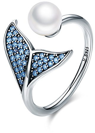 GemKing SCR286 Mermaid Tears S925 Sterling Silver Ring