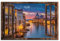 Kunstgestalten24 Aludibond Bild Venedig Fensterblick bei Nacht Wandbild Kunstdruck Raum- u. Wanddekoration Übergrößen