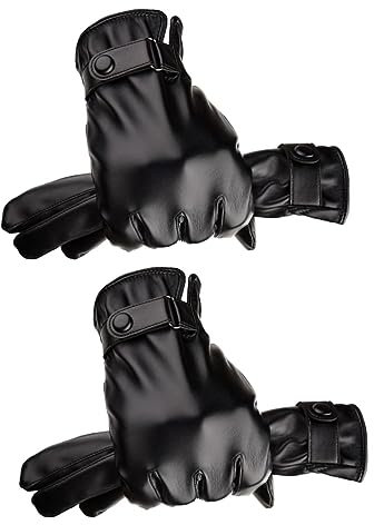 VALICLUD 2st Fahrradhandschuhe Outdoor-fäustlinge Winterschneehandschuhe Warme Arbeitshandschuhe Warme Sporthandschuhe Windfeste Handschuhe Fingerlose Fäustlinge Unternehmen Mann