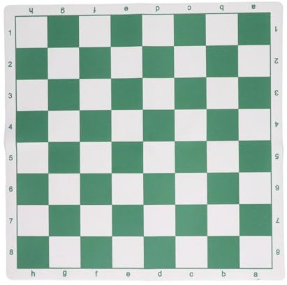 Tournament Chess Mat Portable PU Leather Tournament Roll Up Chess Board Chess Rollable Chessboard Lightweight & Non Slip (S)