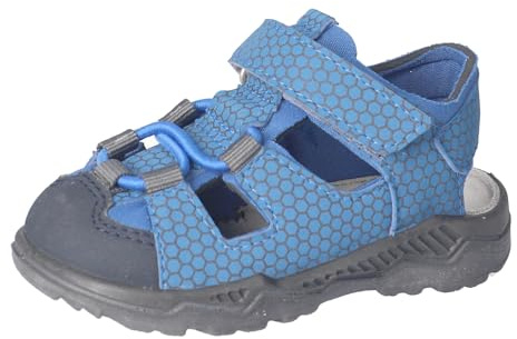 RICOSTA Jungen Sandalen Gery, Kinder Lauflernschuhe, Weite: Mittel, waschbar, Outdoorsandalen, Halbschuhe, Klettverschluss, Adriatic/Azur (151), 28 EU