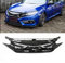 Auto-Frontgrill geeignet, kompatibel mit Honda Civic 10th Gen 2016 2017 2018, Kühlergrill