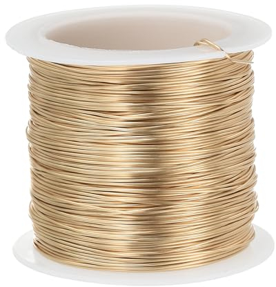 PATIKIL 24 Gauge Rose Gold Jewelry Wire, 171 Feet/52M Pure Copper, Soft Metal Plant Stem Ties for Jewelry Craft, DIY Design, Organizing, Craft Embellishment