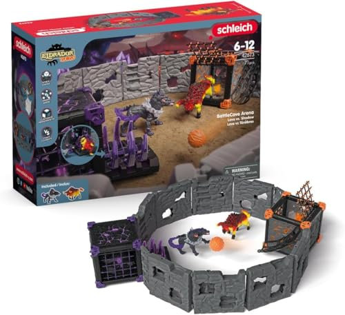 schleich 42673 BattleCave: lava contra sombra, a partir de 7 años, ELDRADOR CREATURES - playset, 61 piezas