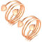 Cigmag 2PCS Lymphdrainage Magnet Ringe Damen Frauen Finger Ultrastarke Magnete 99% Reines Kupfer Verstellbar mit Geschenkbox (Rose Gold Liebe Herz)