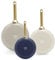 GreenPan Reserve 8” 10” and 12” Induction Suitable Frying Pan Set, Ceramic Nonstick Hard Anodized Skillets, PFAS & PFOA-Free, Dishwasher and Oven Safe, Gold Handles, Navy, Taupe, Cream Mixed Colors