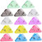 AORHOFJ 14 pièces Pinces à Papier triangulaires,protège-Coins pour Livres de Documents,protège-Coins multifonctionnels en Plastique,Pinces à Papier colorées,classeurs à Feuilles Mobiles Transparents