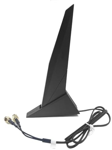 External WiFi 6 6E Antenna 2.4G/5G Magnetic Base Antenna PC Desktop Computer for Asus Rog Strix Z690 B460 B360 H610 H670 M13H M12 M11 WiFi 2T2R Motherboard Card (Cable 80cm/2.7ft)