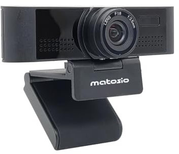 Matosio OwlEye - Videocamera per videoconferenze, 1080P, con 2 microfoni per conferenze, autofocus, grandangolo 84°, zoom digitale 4X, compatibile con Zoom/MS Teams e Streaming OBS