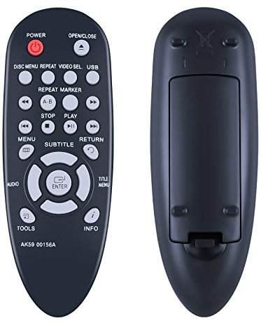 TCNOUMT AK59-00156A Remote Control Suitible for Samsung DVD Player DVD-E350 DVD-E360 DVD-E370 DVDE360 DVD-E365 DVD-E360/XU DVD-E360/ZA DVD-E360K AK5900156A