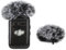 ADAH Grey Windscreen for DJI MIC 2/ OSMO POCKET 3 Microphone Furry Wind Muff Grey Foam,2_Pack