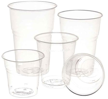 G.M. DISTRIBUZIONE 100 Bicchieri Kristal da 160ml in PS Trasparente, Bicchieri Usa e Getta per Yogurt, Cocktail, Vini bianchi e rossi, Liquori, Bicchieri Multiuso Monouso per Bar e Lounge Bar