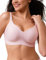 CLOSEMATE Reggiseno Senza Ferretto Reggiseni Donna con Scollatura a V Comfort Brassiere Bralette Elasticizzato Push Up Seamless Bras Rosa XL 4B 4C 5A