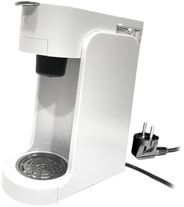 JISADER Cafetera de cápsulas, cafetera, cafetera automática, máquina de café expreso, para uso en viajes de oficina, Blanco