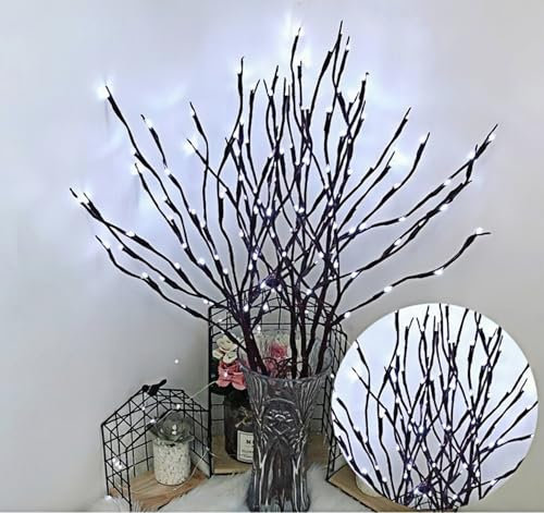 Ulalaza Sechs körbe mit licht und led-kerzen, led-kerzen und led-leds, füllung für den innenraum der weihnachtsfamilie