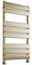 Greened House Richmond Heated Towel Rail Flat Panel Brushed Brass Bathroom Towel Radiator Central Heating (Brushed Brass, 400mm W x 800mm H)